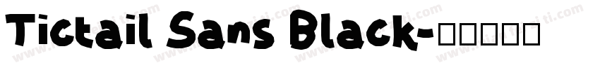 Tictail Sans Black字体转换